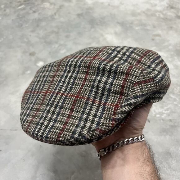 Dunn & Co The Rutland County Cap Lambswool Cabbie Newsboy Tweed Hat Size 7 1/4 - Picture 1 of 8